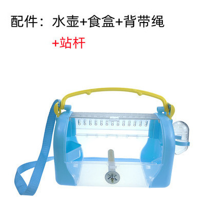 Pet takeout: Transparent, breathable, large-space, small parrot birdcage, portable for going out, hand-held birdcage pet supplies pic 6