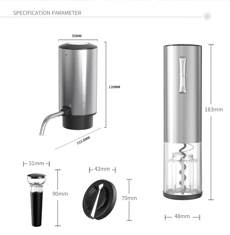 Direct sales of electric wine bottle openers made of food-grade aluminum alloy from the manufacturer pic 14