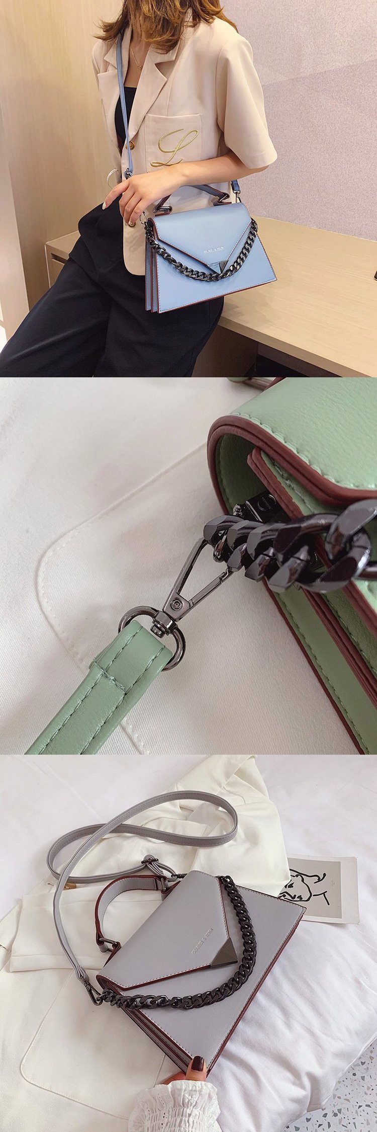 Comercio exterior nuevo estilo crossbody bolsa de mujer mujer multimoda primavera 2022 moda mujer una bolsa de hombro bolsa de cadena pic 16