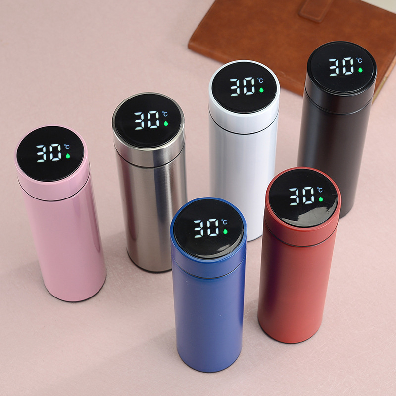 304 stainless steel insulated cup, smart temperature display, business straight cup, temperature measurement car water cup, gift cup, temperature cup pic 20