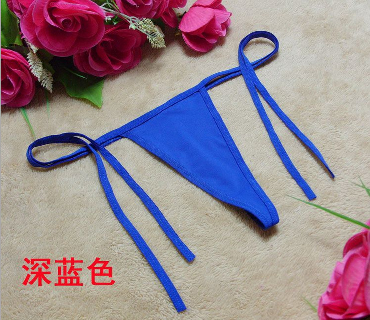 女士牛奶丝情趣系带内裤性感低腰丁字裤诱惑T裤外贸成人用品大人玩具详情20