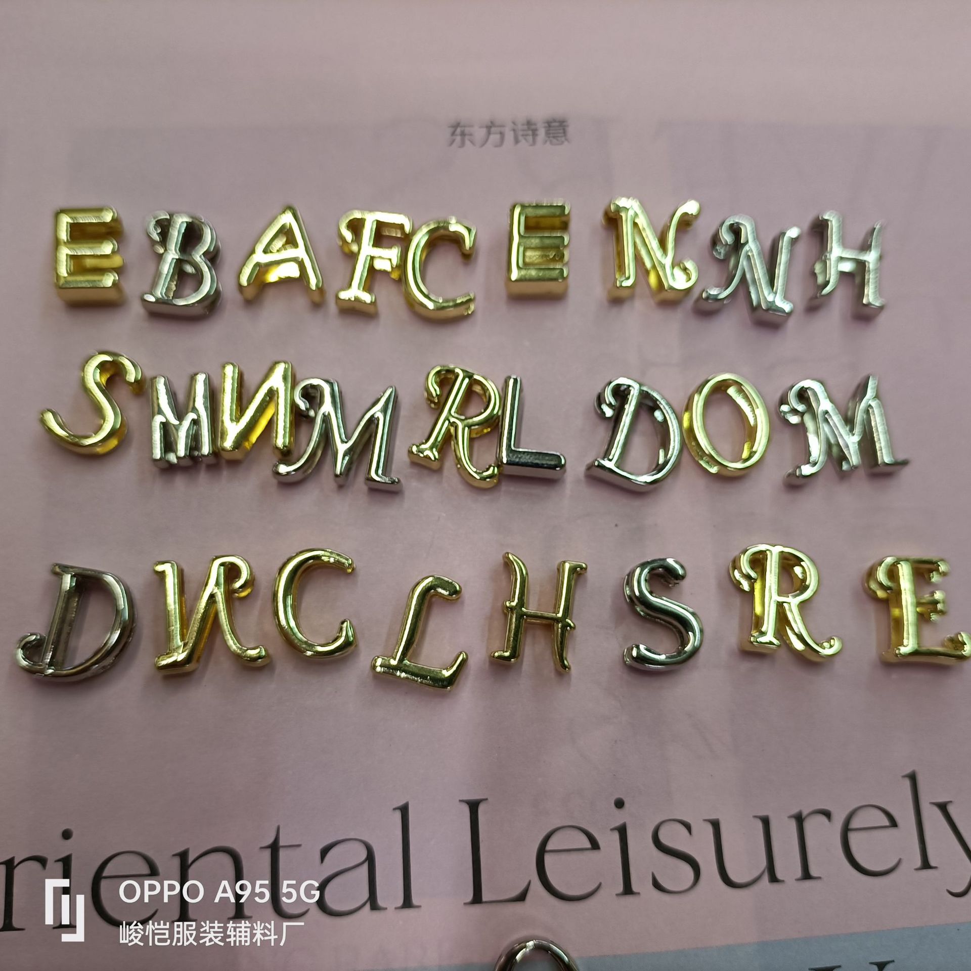 Wrist accessory, decorative button, 26-letter capital accessory, DIY accessory, jewelry, fashion bag, trademark, hardware pic 5