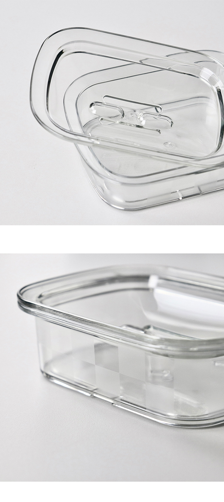 轻奢塑料香皂盒卫浴香皂架便携式洗衣皂双层沥水皂盒卫生间肥皂盒详情6