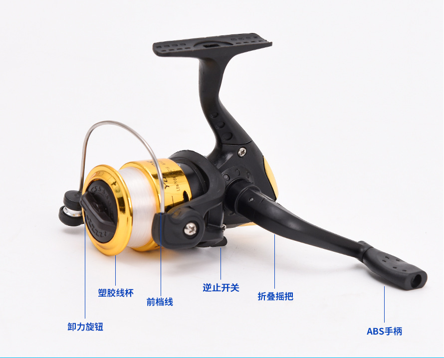 27577 LEO/ LeOU [YF200 Fishing Reel] Spinning wheel type lure fishing reel and fishing gear wholesale export pic 4