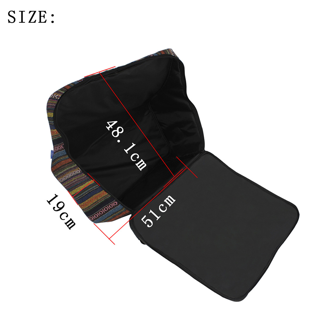 Wholesale IRIN ethnic style accordion instrument bag 48-120 bass with cotton waterproof backpack Echo case pic 3