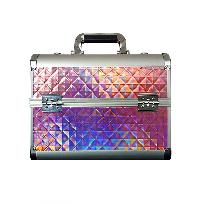 Manufacturer wholesale portable beauty, hairdressing, tattoo, hand-held aluminum alloy nail cases and makeup cases specially designed for home makeup artists pic 15