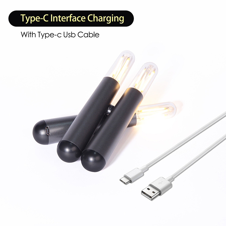 迷你小夜灯桌面氛围灯床头家用吧台灯 便携露营灯小台灯USB充电灯详情5