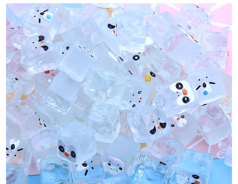 卡通夜光动物冰透冰块 diy奶油胶发夹立体材料 冰箱贴树脂小配件详情12