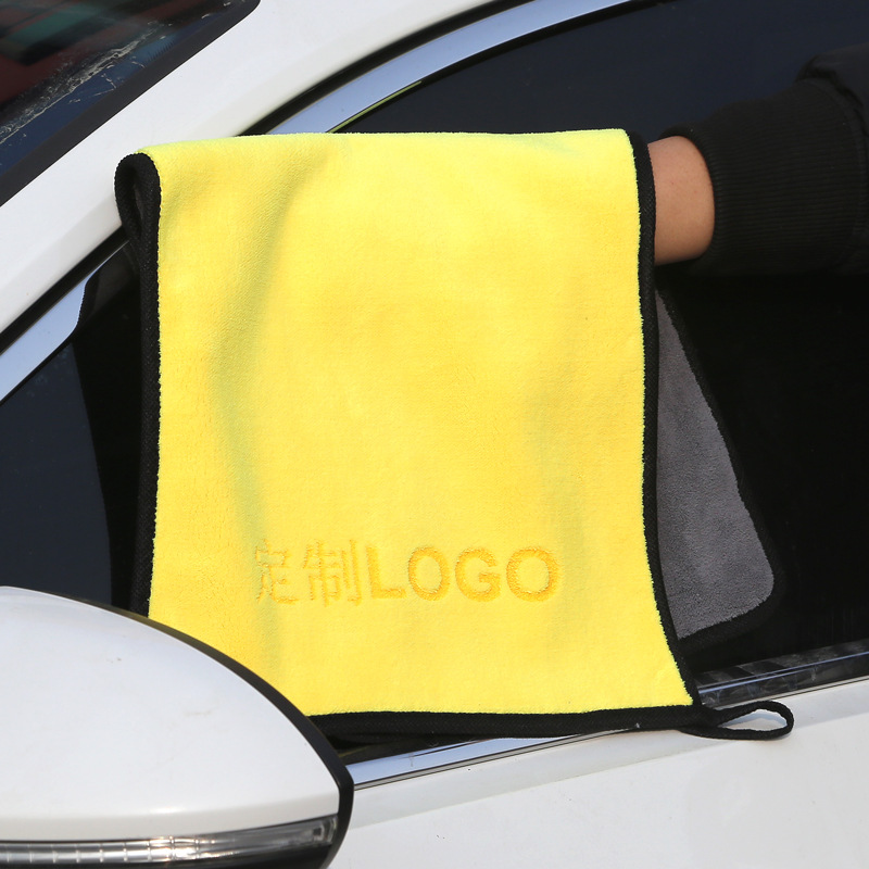 Double-sided car cleaning cloth, cleaning towel, thickened large car wash, traceless absorbent coral velvet, microfiber gift 1 pic 5