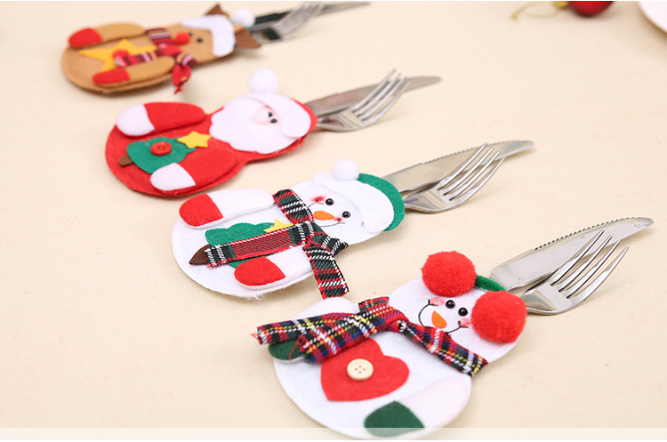 Yuanchuang Christmas decoration Products, Christmas table decorations, Christmas tableware sets, Santa Claus knife and fork sets pic 8