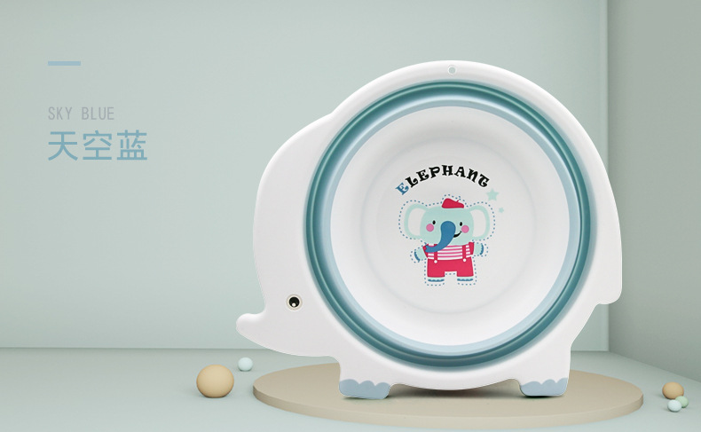 加厚脸盆新款婴儿折叠脸盆宝宝洗脸盆PP盆儿童脸盆面盆详情10