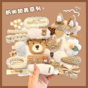 French elegant headwear for autumn and winter, including plush updo hair clips, large shark clips, hair clips and high-end hairpins wholesale pic 7