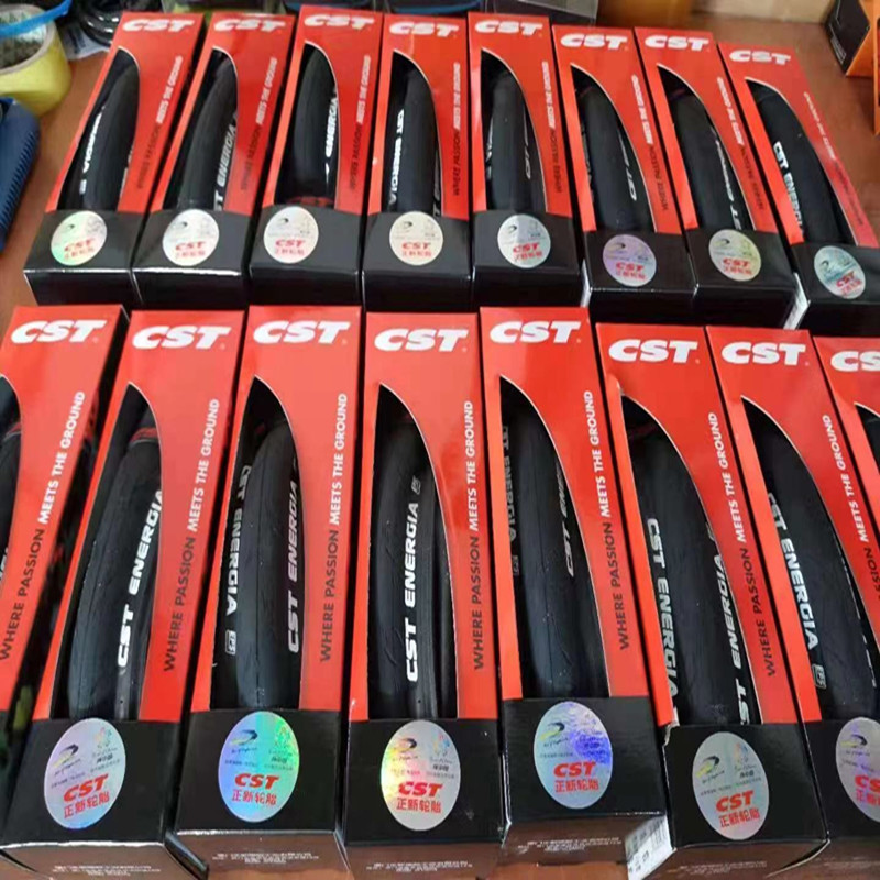 Cross-border CST Cheng Shin C3045 patterned 700×25 folding tire, ultra-clear puncture-resistant 120TPI road bike outer tire pic 1