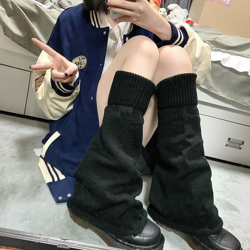 Korean-style trendy long socks, Japanese-style knitted leg warmers, pile socks, soft girls, subculture sock girls, Harajuku slimming socks are in high demand pic 31