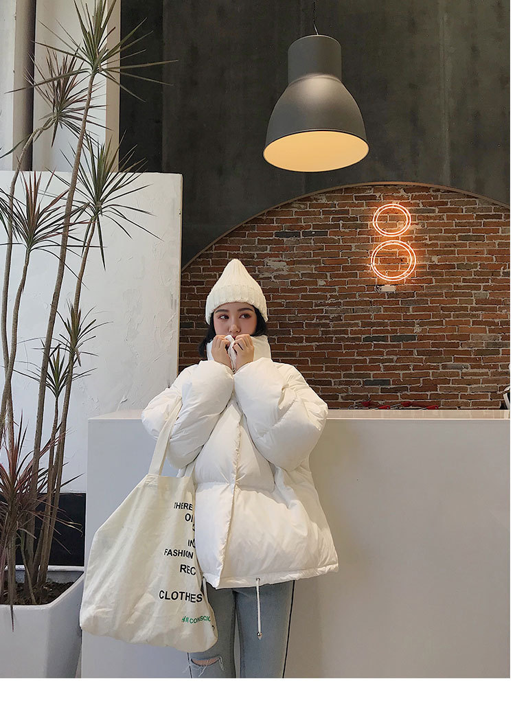 New large-sized thickened bread jacket, down jacket, cotton-padded jacket, student stand-up collar short coat for women pic 23