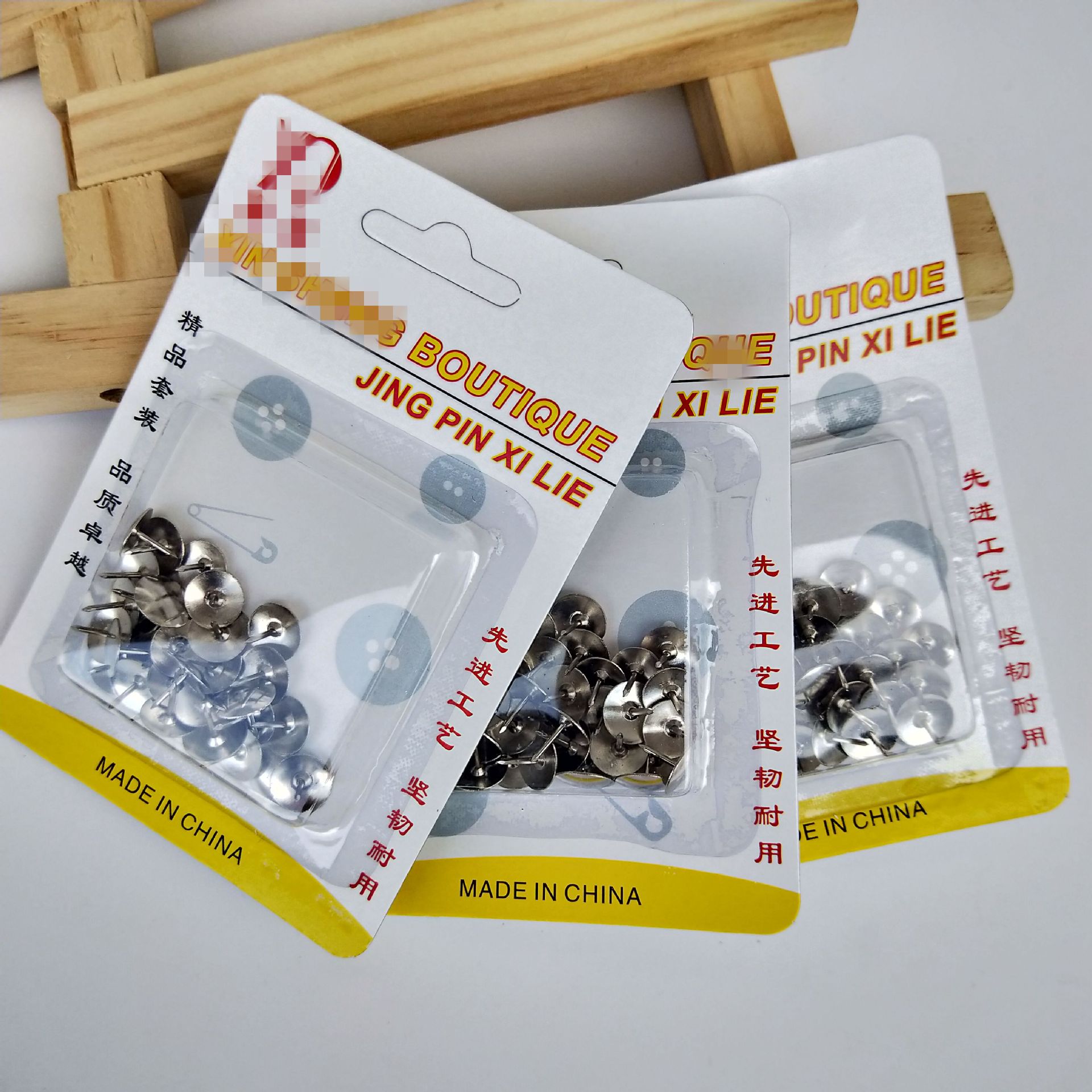 Card-mounted silver thumbtacks, silver thumbtacks at 1 yuan, store bubble thumbtacks, office supplies wholesale at 1 yuan pic 2