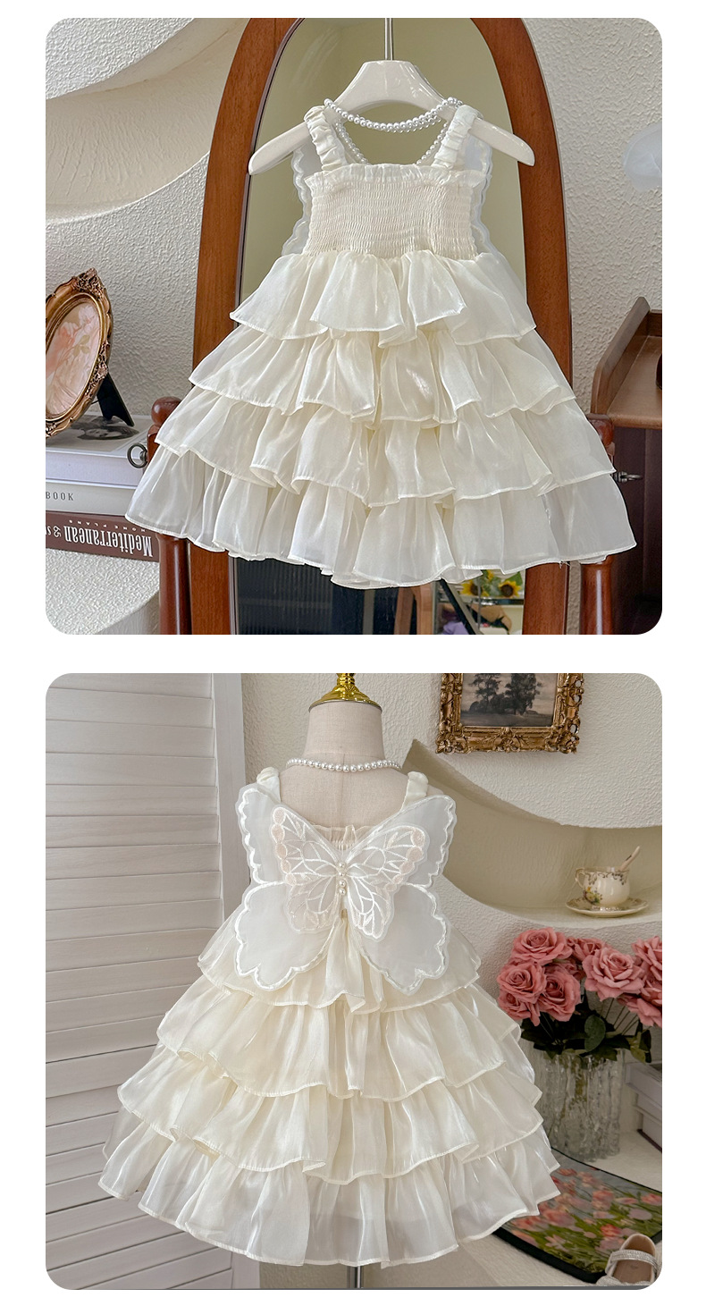 女童连衣裙2024夏季新款洋气女宝宝蝴蝶生日礼服时髦儿童公主裙子详情7