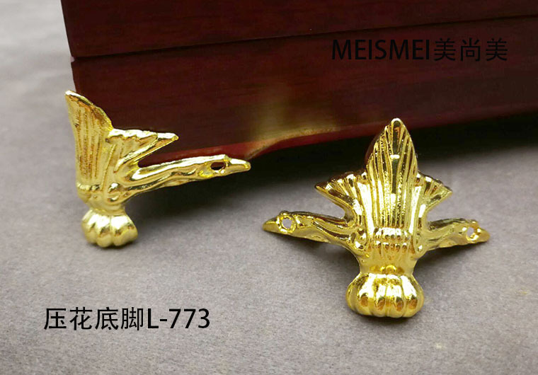 Antique base furniture, hardware base, wooden box, gift box, corner guard, alloy base, bronze color base, 1.2cm-3cm pic 28