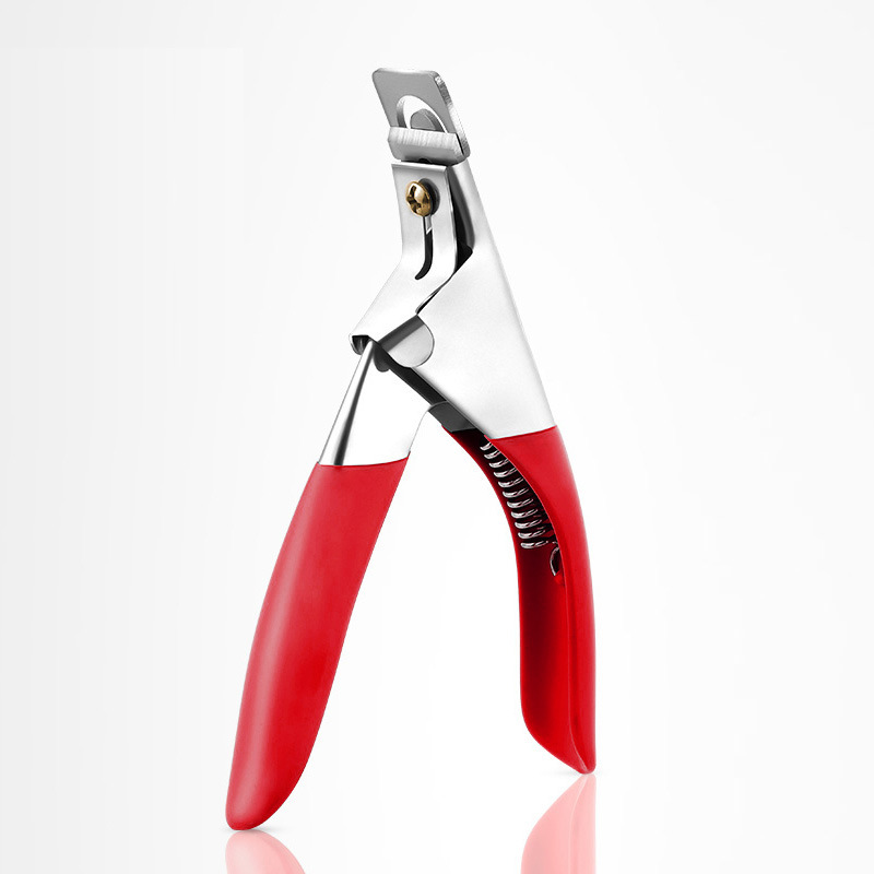Nail care one-line nail clipper, nail salon special U-shaped phototherapy nail extension scissors, tool for trimming false nails pic 10