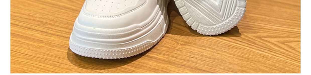 华耀时尚板鞋女2024年秋季新款厚底增高透气休闲百搭运动小白鞋潮详情16