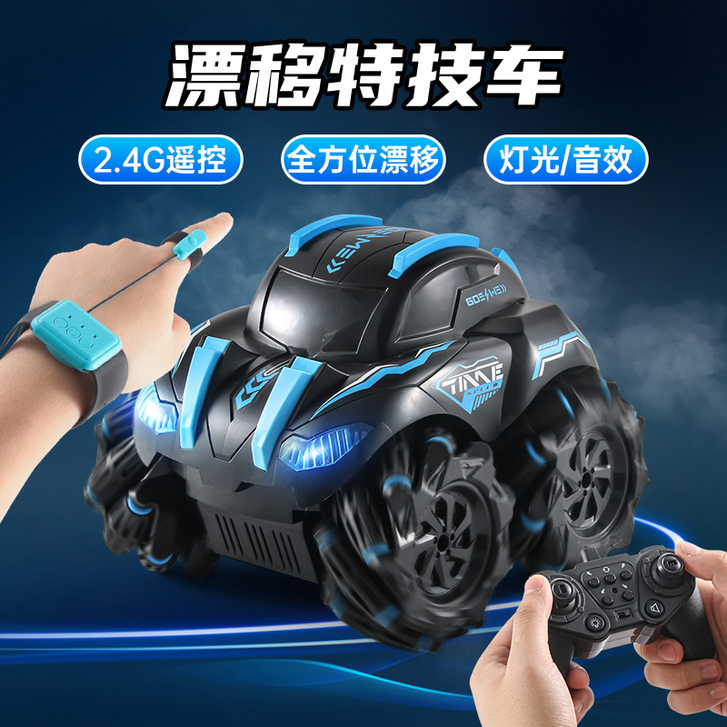 跨境新品手势感应扭变车儿童玩具四驱越野变形汽车漂移特技遥控车详情3