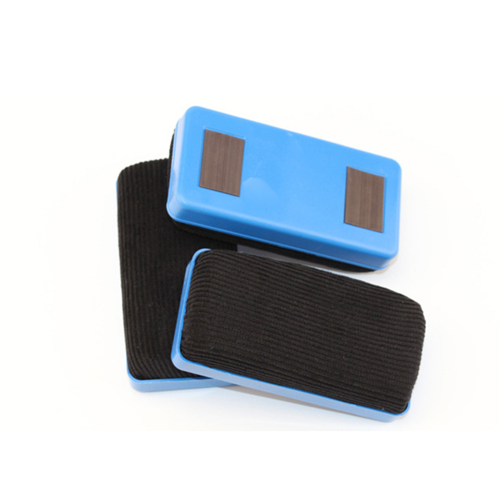 Qianhui whiteboard eraser Manufacturer directly supplies large and small velvet cloth magnetic plastic easy-to-erase chalk accessories, whiteboard eraser brushes pic 4
