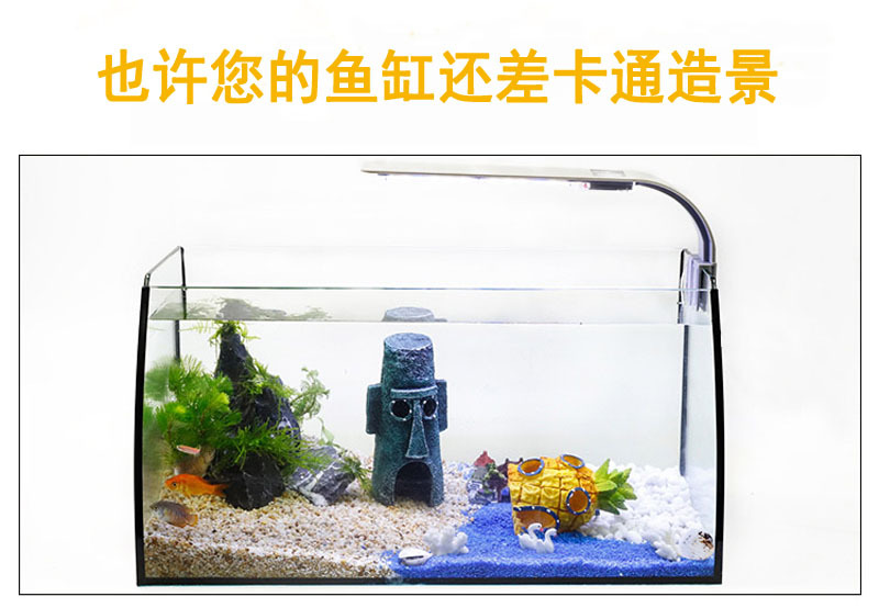 Fish tank landscaping cartoon pineapple house Resin aquarium ornaments Fish and shrimp hiding decoration Pineapple house pic 5
