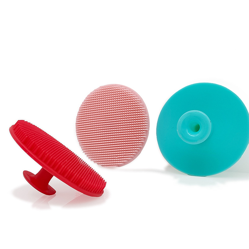 Silicone facial cleansing device, manual cleaning facial brush, soft bristle silicone massage brush, pore cleaner, silicone facial cleansing brush, exclusively for export pic 2