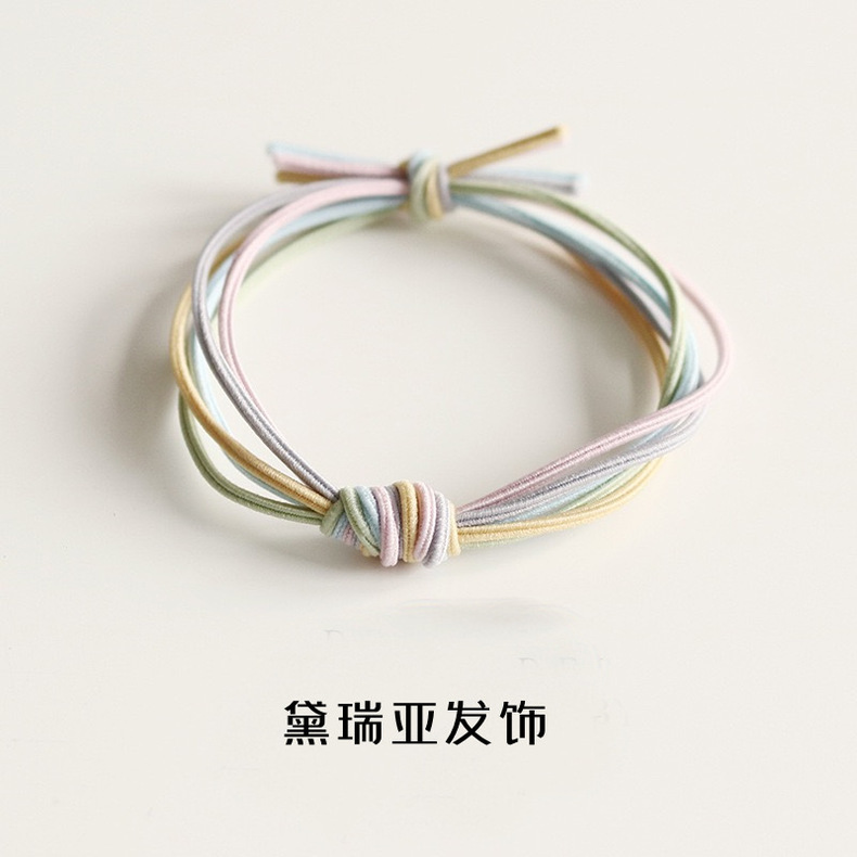 Basic hand-tied hair bands, hair ties, headwear, fairy forest style super fairy headwear, female Internet celebrity Instagram simple leather band pic 12