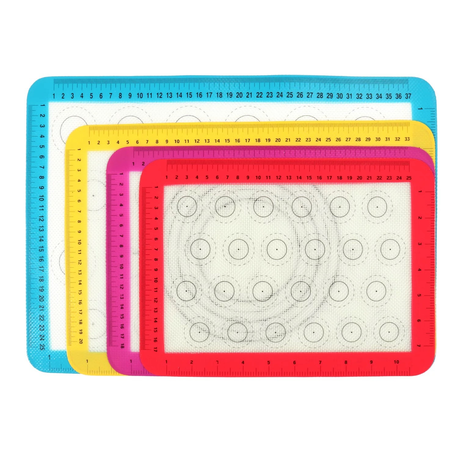 Silicone baking MATS, non-stick baking MATS, high-temperature resistant silicone fiberglass oven MATS, macaron baking MATS wholesale pic 2