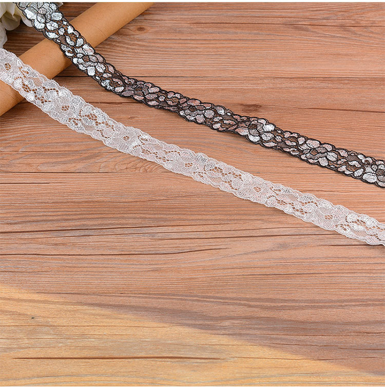 Factory direct supply of lace, eyelash lace, silver thread, gold thread, non-elastic lace, clothing accessories, water-soluble embroidery pic 5