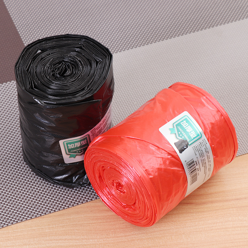 About 20 pieces of 155 brand new material thickened flat-mouth plastic garbage bags, disposable household garbage bags in stock for wholesale pic 11