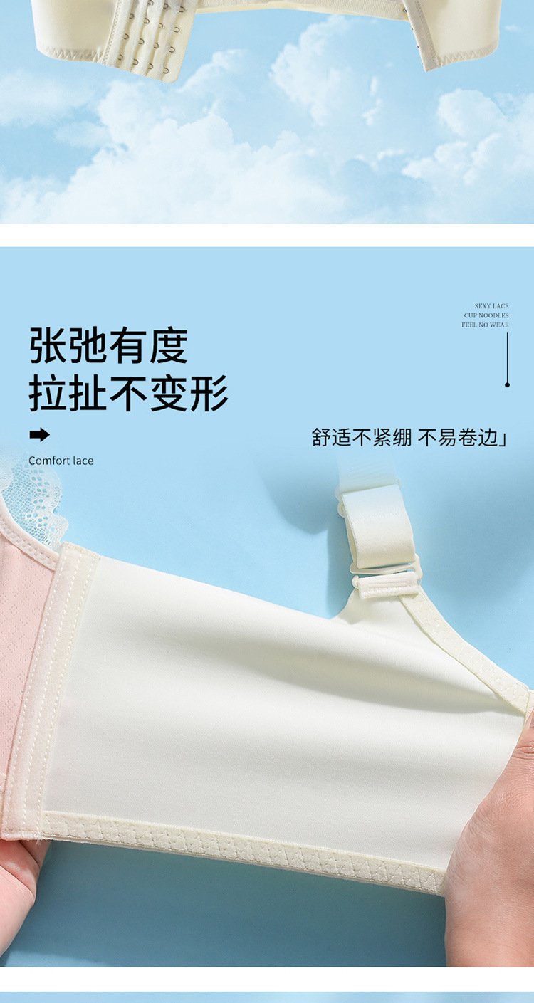 超薄款内衣女大胸显小胸文胸大码调整型聚拢收副乳矫正防下垂胸罩详情10