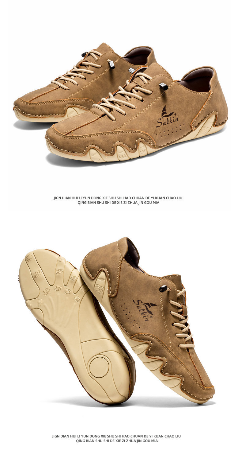 跨境爆款帆船鞋男鞋低帮男士休闲鞋子马丁鞋男八爪鱼男鞋大码鞋子详情36