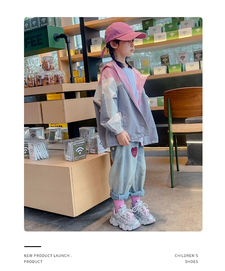 儿童国潮网鞋透气女童运动鞋春秋季新款女孩老爹鞋百搭软底跑步鞋详情11