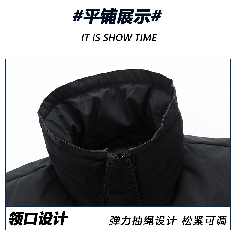 Cross-border M-8XL large-sized cotton-padded jacket for both men and women, winter custom thickened stand-up collar cotton-padded jacket, loose thickened cotton-padded jacket for men pic 29