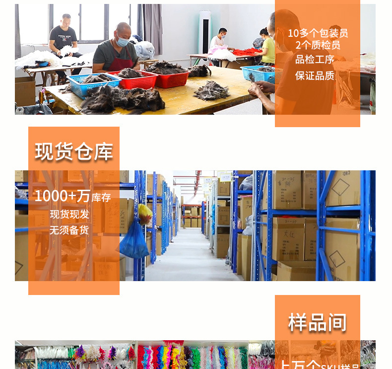 厂家现货鸵鸟毛30-35cm彩色羽毛婚礼装饰插花舞台服装婚庆指引详情25