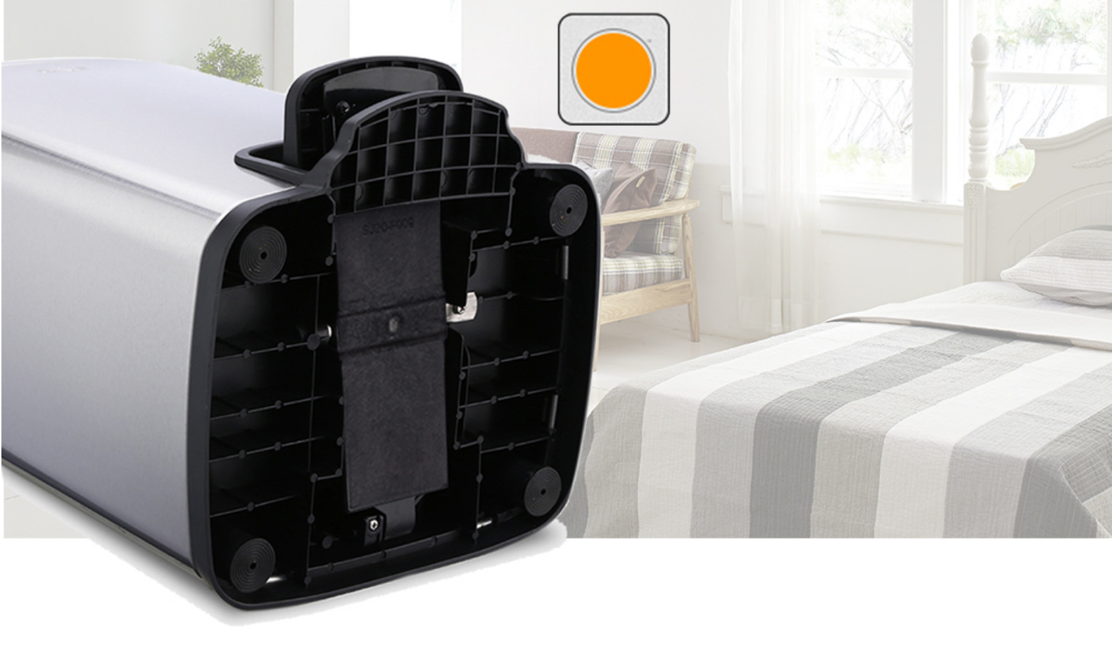 广州南方 厂家直销房间厨房酒店圆形脚踏桶脚踏式不锈钢垃圾桶详情9