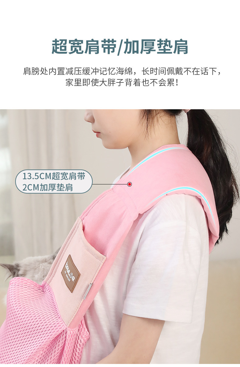Cat bags, crossbody bags for going out, cat backpacks, pet bags, single-shoulder crossbody bags, cat and dog pet supplies manufacturer wholesale pic 6
