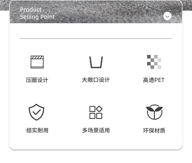 透明方形大号厨房家用垃圾桶压圈客厅办公室高颜值垃圾纸篓垃圾桶详情2