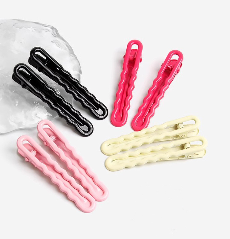Dopamine color hair clips, wave clips, broken hair clips, bangs clips, seamless, straight clips, non-damaging hair accessories, headwear, students pic 6
