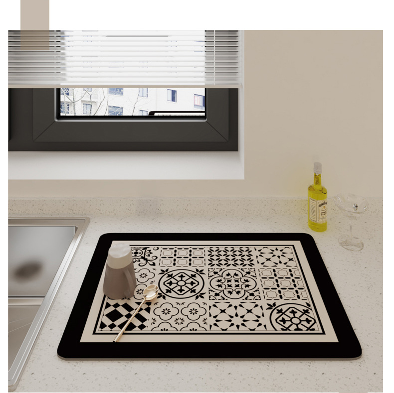 厨房台面沥水垫子洗手台咖啡机碗盘干燥垫吧台吸水杯垫免洗隔热垫详情10