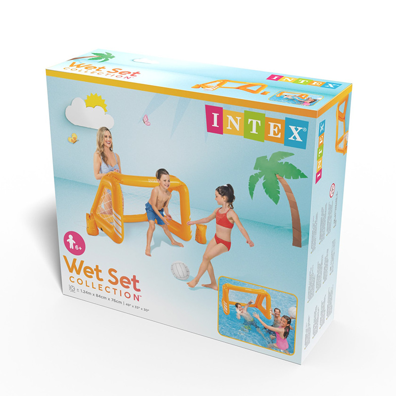 INTEX58507儿童水上水球框套装亲子互动戏水玩具充气漂浮球框批发详情4