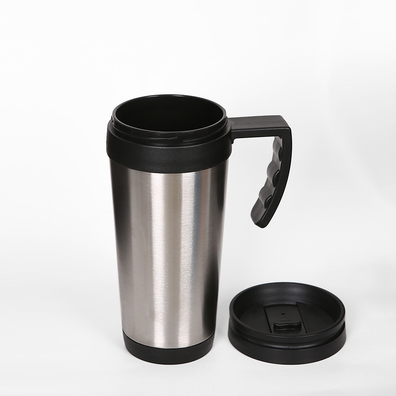 Stainless steel plastic double-layer portable coffee cups are exported to the United States. The original manufacturer produces car cups pic 12
