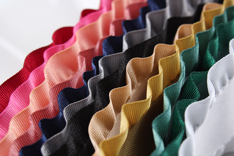 Dingxin Korean imported woven tape, polyester ruffled edge, ruffled edge, skirt edge ribbon, diy handmade hair accessory, bow ribbon pic 8