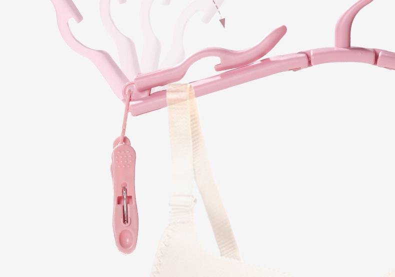 Travel folding clothes hangers, multi-purpose small and compact drying clothes hangers for business trips, hotels, Tours and outings, and convenient for carrying sock clips pic 24