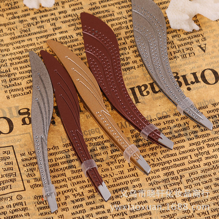 Wholesale of stainless steel beveled eyebrow trimmers, eyebrow trimmers, eyebrow pliers, eyebrow clamps, hair and beard plucking tools pic 18