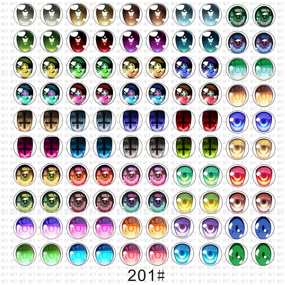 玩偶玩具芭比玻璃眼睛动漫卡通潮玩公仔diy饰品仿真玻璃眼珠眼片详情23