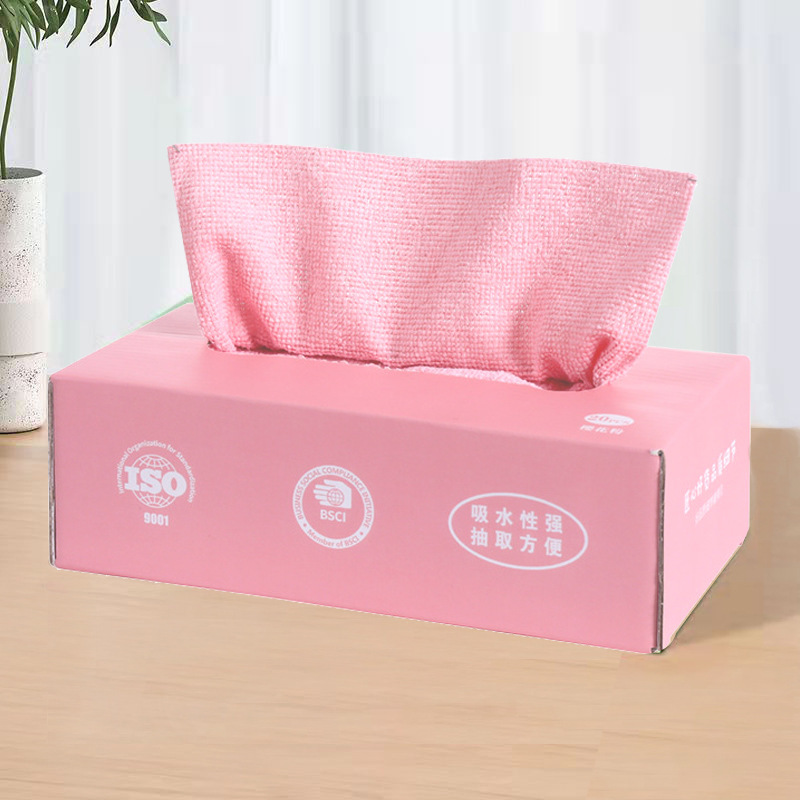 Household pull-out cleaning cloths, water-absorbing microfiber kitchen dishcloths pic 5