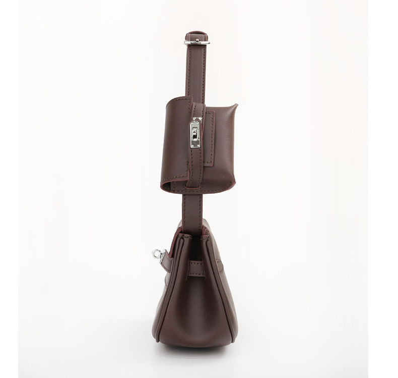 2024新款真皮moove凯莉汤圆包二合一迷你单肩斜垮多功能马鞍女包详情16